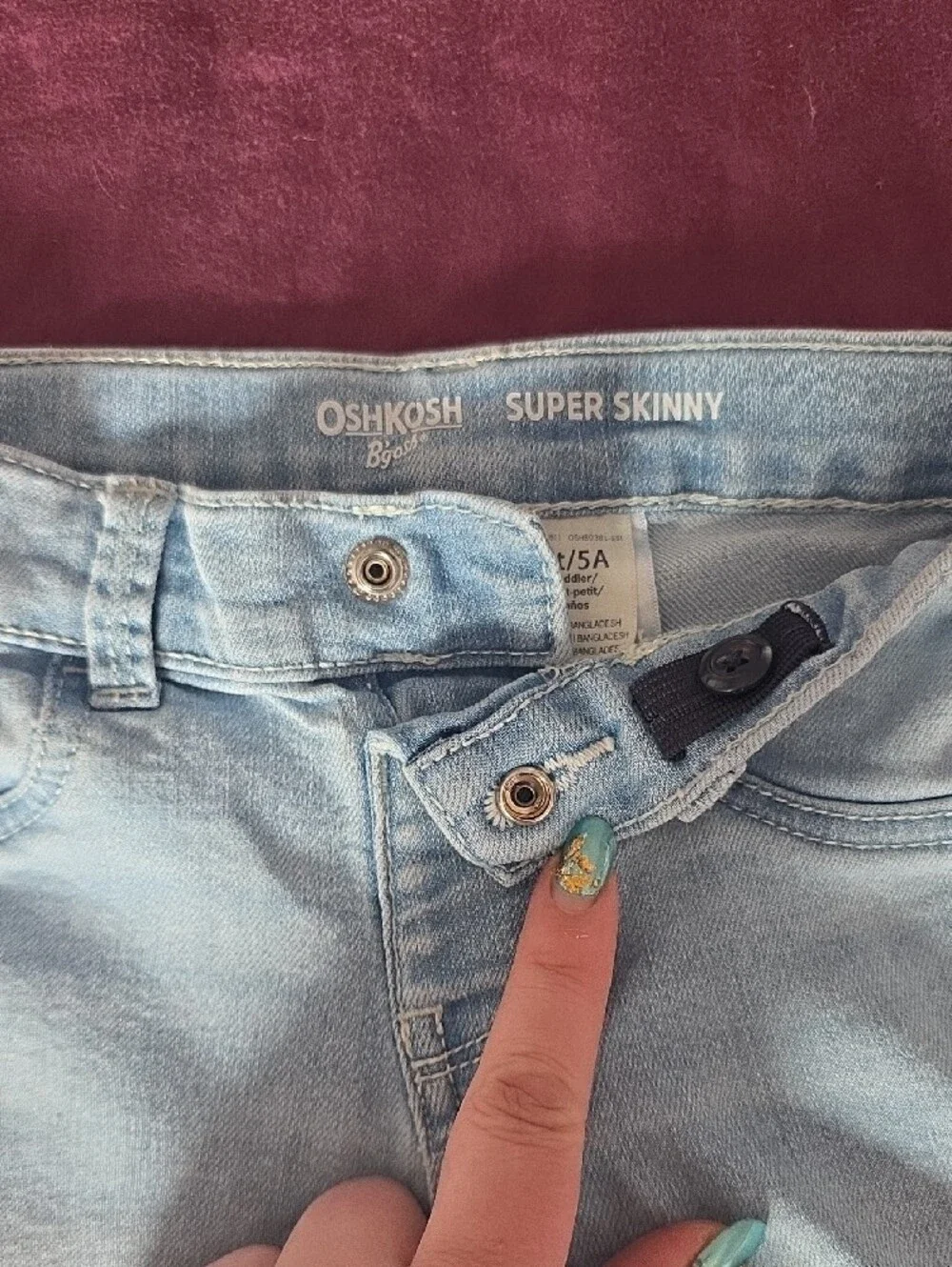 OshKosh B'Gosh Light Blue Kids Skinny Jeans